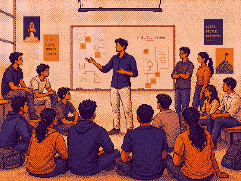 Patrons meeting Shifu Fellows in their district